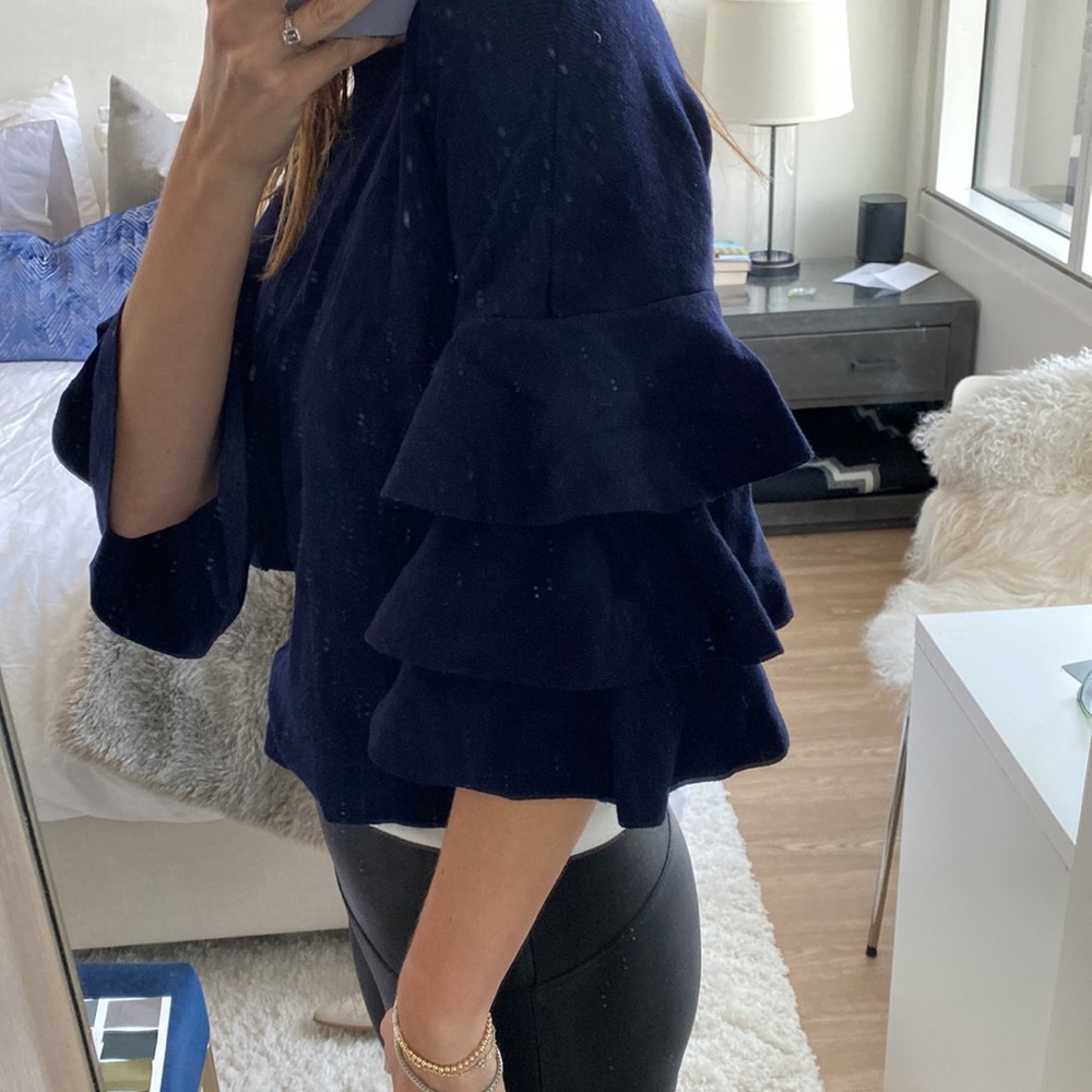 Ruffle Sleeve Sweater